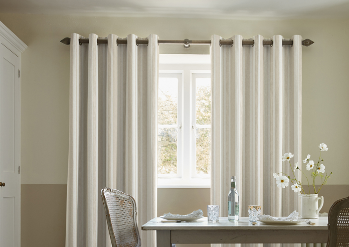 Shabby Chic by Rachel Ashwell Watercolour Stripe, Natural - Made to Measure Curtains - Image 3